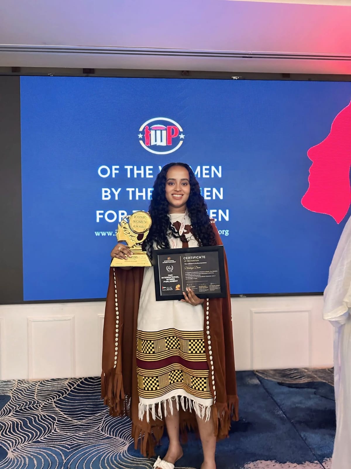 Dirshaya Dana Honored at IWP Dubai 2025 for Impact in Media and Telecommunication