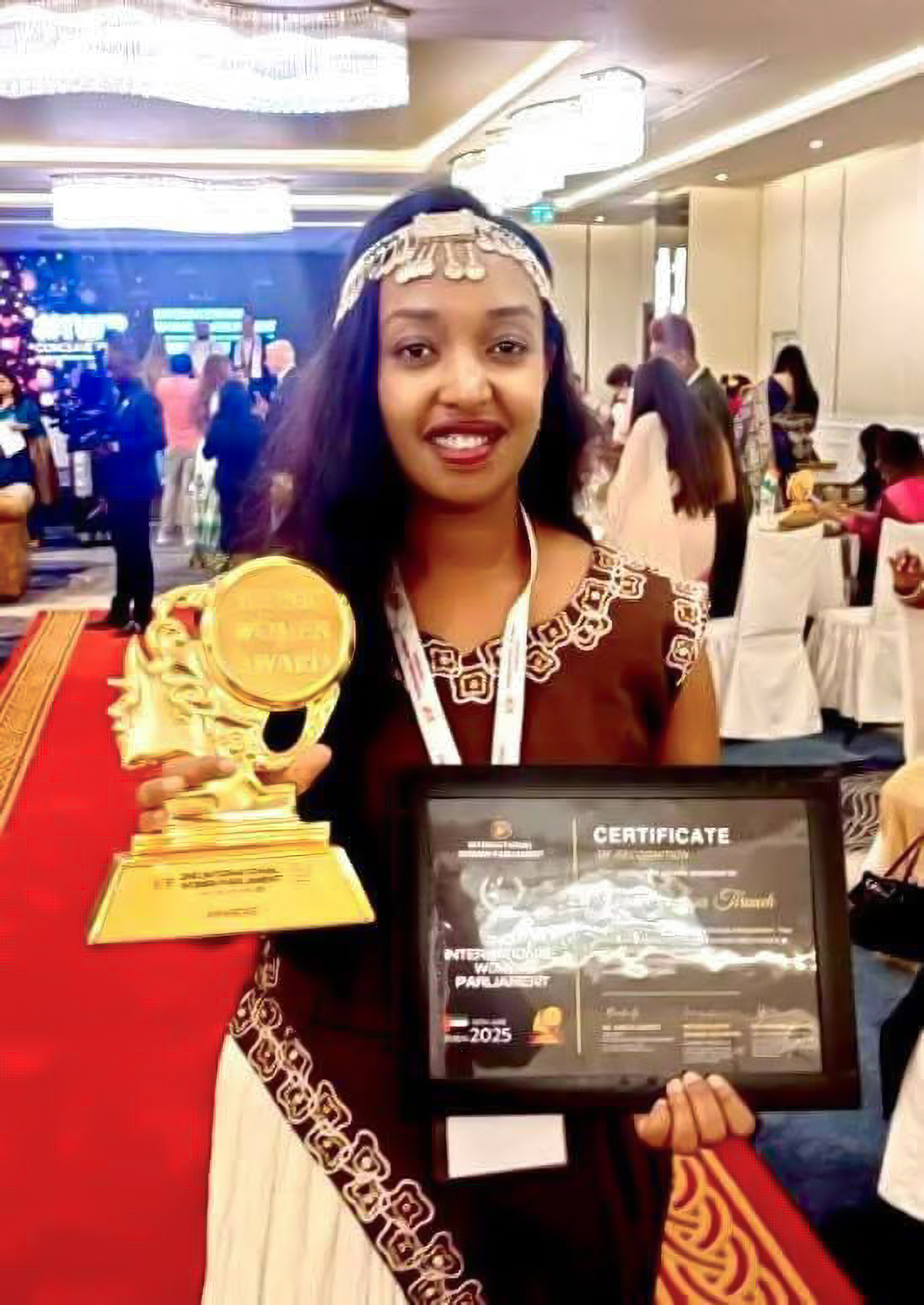 Meti Abdissa Tiruneh Honored at IWP Dubai 2025 for Excellence in Entrepreneurship and Social Impact